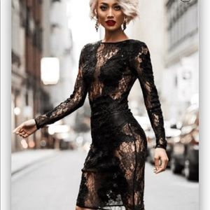 Lace black dress LBD